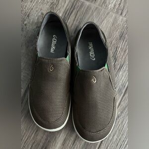 OluKai Men's Brown Slip-On Loafers